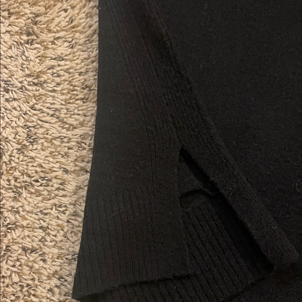 J. Crew Elegant Black V-Neck Sweater - Picture 4 of 4